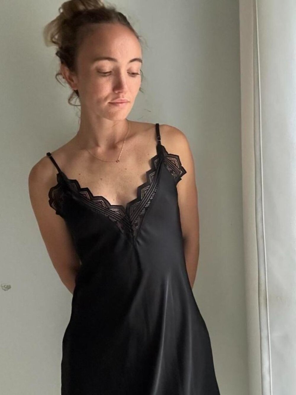 Etam Black Slip Dress
